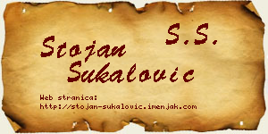 Stojan Šukalović vizit kartica